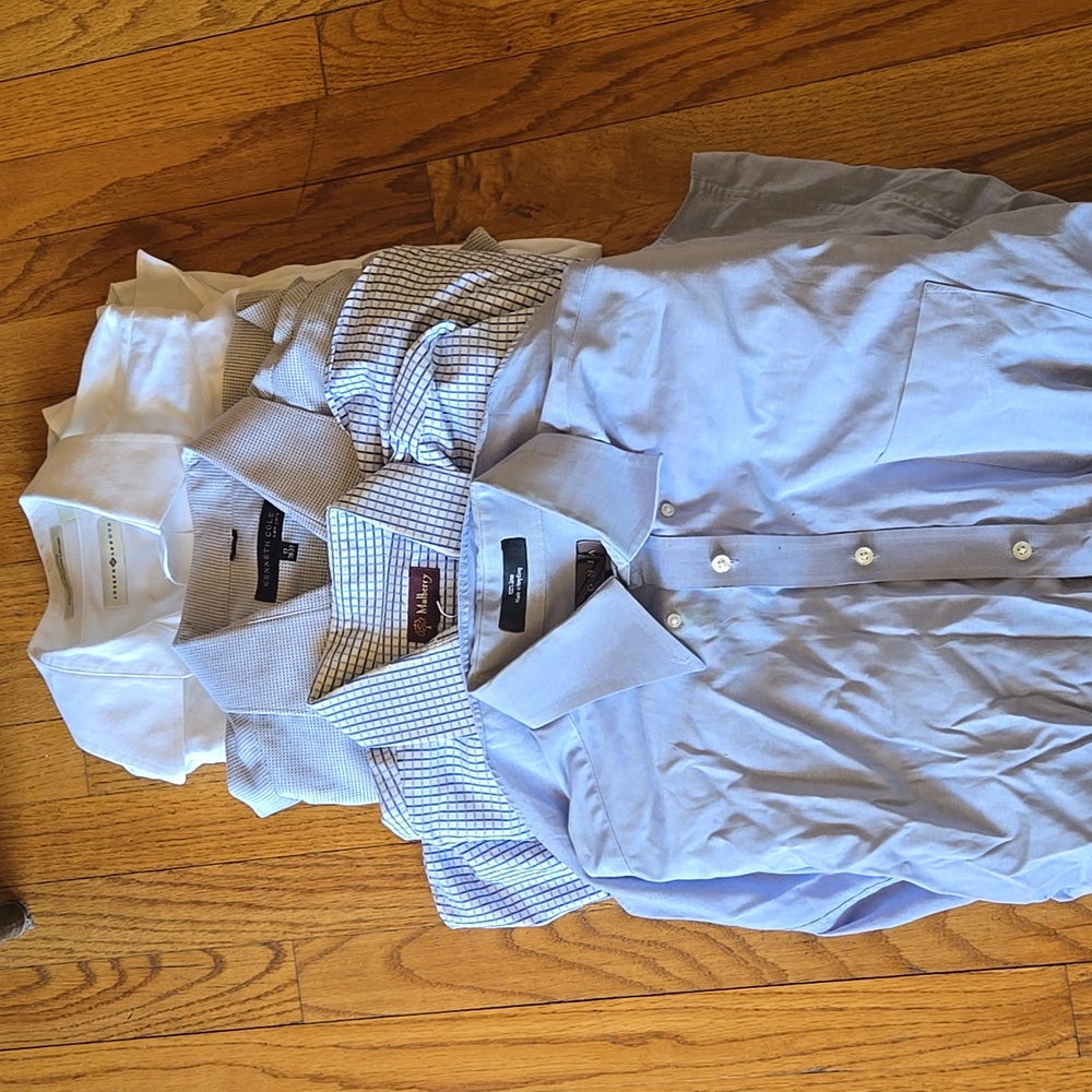 4 Designer Mens dress shirt 16/17